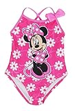 Disney Toddlers Minnie Mouse with Daisy Flowers One Piece Swimsuit Pink 2T