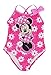 Disney Toddlers Minnie Mouse with Daisy Flowers One Piece Swimsuit Pink 2T