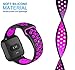 HUMENN For Fitbit Versa Bands, Replacement Accessory Breathable Sport Bands with Air Holes for Fitbit Versa Smartwatch