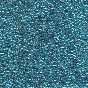 Galvanized Dark Aqua Dyed (Db427) Delica Myiuki 11/0 Seed Bead 7.2 Gram Tube Approx 1400 Beads