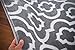 3028 Gray Moroccan Trellis 9'0x12'6 Area Rug Carpet Large New