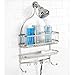 InterDesign York Lyra - Bathroom Jumbo Shower Caddy Shelves - Satin - 16 x 4 x 22 inches