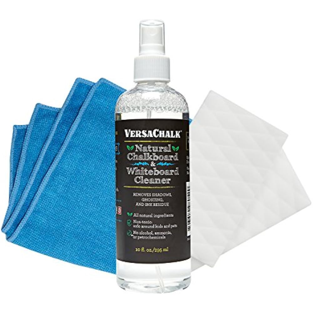 100 Natural Chalkboard Cleaner Spray And Eraser Kit By (250 ML