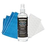 100% Natural Chalkboard Cleaner Spray and Eraser Kit by VersaChalk (250 mL) - Remove Liquid Chalk Marker Ink from Chalk Board Signs, Whiteboard, Dry Erase Marker Board, and Blackboard