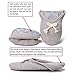 Moxo Women's Memory Foam Bedroom Ballerina House Slippers (7-8 B(M) US, Grey)