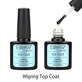 Qimisi Top Coat Soak Off Gel Polish UV LED Nail Art Varnish Shiny Sealer 10ml