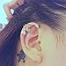 1pcs Vintage Alloy Earrings Stud Leaf Design Earring Ear Cuff Wrap Clip Ear Ring Silver