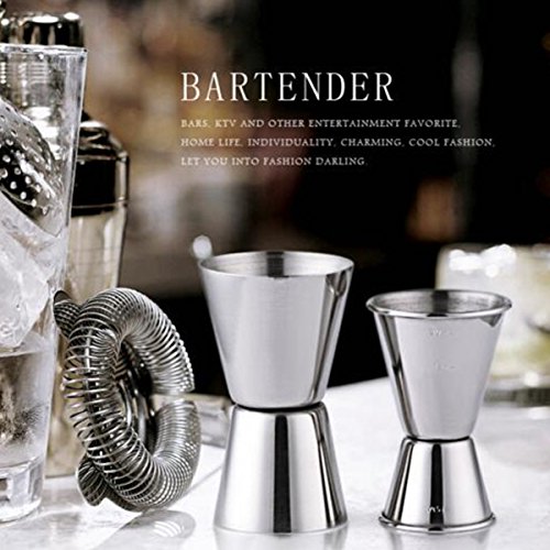 Cocktail-Stößel aus Edelstahl, Rührlöffel, Messbecher, Bar-Werkzeug-Set für Bar, Party, Wein, Cocktail, Getränke-Shaker – Bild 5