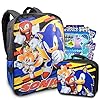 Sonic Toys The Hedgehog Backpack With Lunch Box 3 Pc Bundle Featuring ...