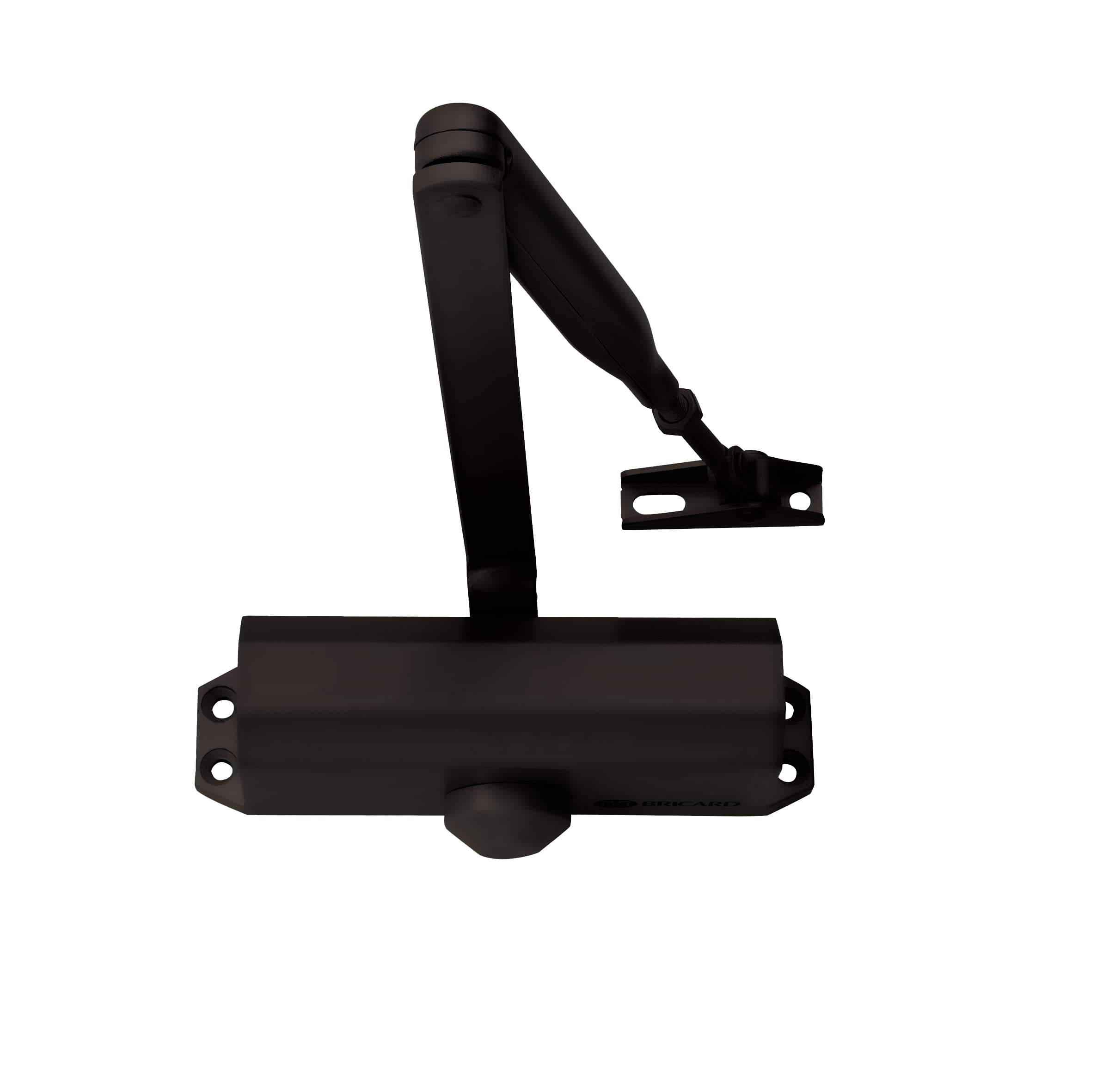 Door Closer with Compass Arm Force 3 (up to 60 kg). Technology Rack Pinion Colour Black