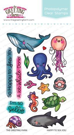 The Greeting Farm Clear Stamp Set - Happy To Sea You