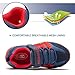 BODATU Boys Girls Sneakers Hook and Loop Kids Sports Running Shoes Comfortable Lightweight Navy, 13 Little Kid