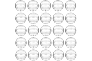 ULTECHNOVO 120Pcs Clear Vending Machine Capsules 1.1 Inch, Empty Plastic Round Balls for Gumball Machines, Small Toy Candy Co