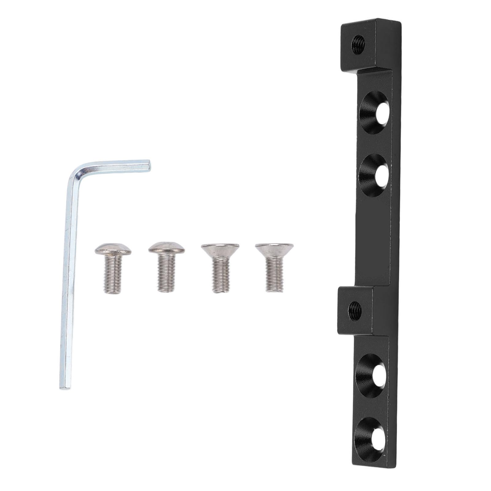 Bicycle Position Cage Mounts,Bike Bottle Cage Adapter 107 x 12 x 8mm Bike Bottle Cage Mounting Base 4 Hole Position Adjustment Adapter for Road Mountain Bike Frame(Black)