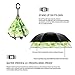 MRTLLOA Double Layer Inverted Umbrella with C-Shaped Handle, Anti-UV Waterproof Windproof Straight Umbrella for Car Rain Outdoor Use(Green Leaf)