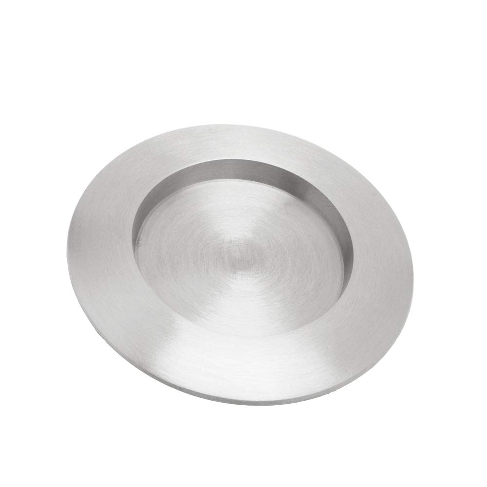 NKlaus Candle Plate Ø 6cm inside diameter Aluminium Silver Pillar Candles Communion Christening Candles Wedding Decoration Lanterns Dishwasher safe 2819