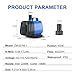 ZMLM 550 GPH Submersible Water Pump (2000L/H, 40W), Anti-Dry Protection Aquarium Fountain Amphibious Pump with 6.56ft High Lift for Fish Tank, Pond, Aquarium, Statuary, Hydroponics Water Pump