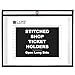 C-Line Stitched Shop Ticket Holders, Both Sides Clear, Open Long Side, 12 x 9 Inches, 25 per Box (49912)