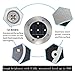 Led Ground Lights 5 LED Outdoor Led Lights Waterproof Landscape Lights in Ground Solar Lights Outdoor,Disc Lights Solar,Garden Lights Solar Powered,Auto On Off Switch Cool White 4 Packs