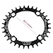 CYSKY Narrow Wide Chainring Oval 104BCD 32T 4 Bolts Bike Single Speed Chainring Perfect for Most Bicycle Road Bike Mountain Bike BMX MTB Fixie Track Fixed-Gear Bicycle (Black)