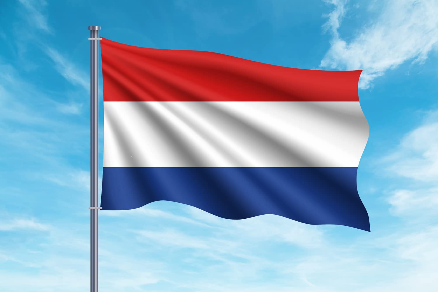 OEDIM Netherlands Flag, 150 x 85 cm, Reinforced and Stitched, Flag with 2 Metal Eyelets and Waterproof