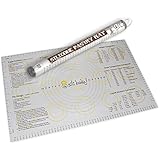 The Original Silicone Pastry Baking Mat with Measurements. Finally a Baking Mat that Really Works. Exclusively Designed in the USA.