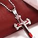 iLH Clearance Deals Cross Necklace for Men Unisex Stainless Steel Cross Pendant Necklace Jewelry for Boys Gift by ZYooh