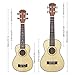 Ukulele 21 Inch Concert Ukulele with Bag Spruce Top Panel, Rosewood Fretboard 4 Strings Instrument with Nylon Strings Silver Geared Tuners