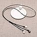3 Cultured Pearls Pendant Necklace on Black Suede Leather Cord Beaded Y-Shaped Jewelry for Women Black