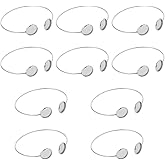 WEBEEDY 12mm Blank Cuff Bracelet Bezel Trays Cabochon Bezel Blank Tray Stainless Steel Bracelet Bangle Bracelet Bezel Blank Settings