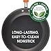 Rachael Ray Brights Hard Anodized Nonstick Frying Pan Set / Fry Pan Set / Hard Anodized Skillet Set - 9.25 Inch and 11.5 Inch, Gray with Orange Handles, Skillet Set (9.25