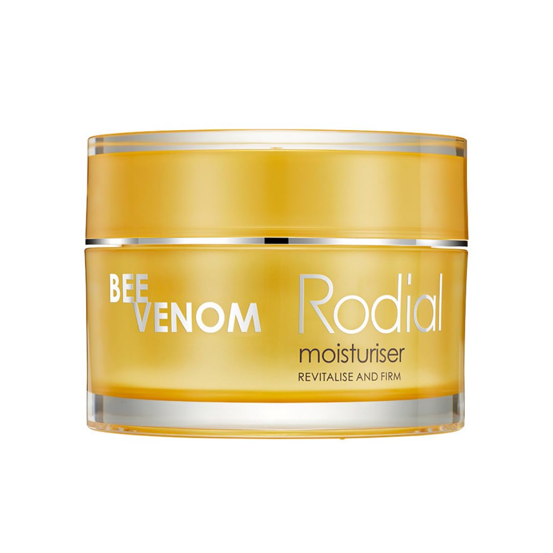 Rodial Bee Venom Moisturiser 50ml, Anti-Ageing Face Cream with Melittin Peptides, Juvinity, Vitamin C & Hyaluronic Acid, Plumping, Firming & Hydrating Skin Treatment