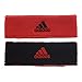 adidas Interval Reversible Elastic Sweat Headband for Men and Women Discontinued, Hi-res Red/Black, One Size