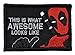This is What Awesome Looks Like, Deadpool Parody - 2x3 Morale Patch - Black