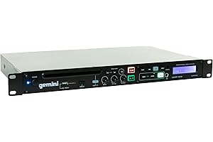 Gemini CDMP1500 19-Inch 1U Pro Rackmount CD/MP3/USB - 1.75 x 9.96 x 19.00