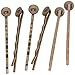 Antiqued Brass Metal Bobby Pins With 8mm Pad For Gluing (10 Bobby Pins)