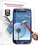 PThink 0.3mm Ultra-thin Tempered Glass Screen Protector for Samsung Galaxy S3 with 9H Hardness/Perfect Anti-scratch/Fingerprint & water & oil resistant (Samsung Galaxy S3)