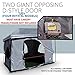 The Original-Authentic Standing Room 12X12 Family Cabin Tent 8.5 ' of Head Room 4 Big Screen Doors Fast Easy Set Up,Full TUB Style Floor Canopy Frame NOT Included