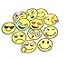 Ximkee Assorted Color Smile Cry Happy Cool Expression Alphabet A-Z Letters Appliques Iron on Patches (Expression 24pcs)