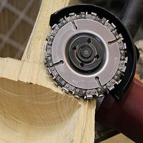 Angle Grinder Disc 22 Tooth Chain Saw Carving Blade Plate 4" for Wood Cutting Chainsaw Wheels Cutter 100/115mm Circular Woodworking Engraving Tool