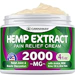 Hemp Cream for Pain Relief - 2000 Mg - Hemp Oil Cream for Sore Muscles & Joint Pain - Hemp Oil, Arnica, Emu Oil - Natural Arthritis & Back Pain Relief - Anti Inflammatory Cream - Made in USA