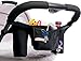 Universal Fit Neoprene Stroller Organizer. Includes 4 Hook-and-Loop Fasteners for Maximum Stability. Has 1 Diaper Bag, 2 Cup/Bottle Holders. Includes a Bottle Holder Strap