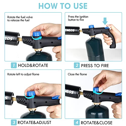 Semlos Propane TorchCooking Propane TrochCampfire Torch Culinary