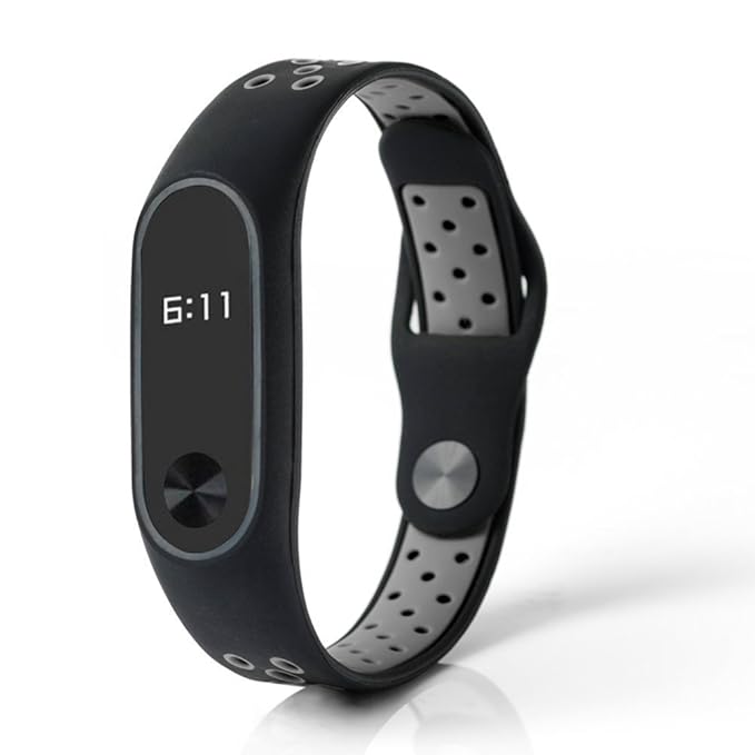 Slopow Armband Xiaomi Mi Band 2 Armband Ersatz-Handgelenk, Band Silikon Gurt für Xiaomi Band 2 Verstellbares Ersatzband Wasse