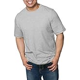 Kirkland Signature Men’s Pima Cotton T-Shirt (Large, Gray)
