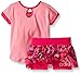 adidas Baby Girls' Top and Skort Set, Pink Glow, 9 Months