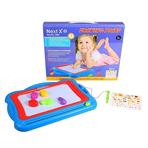 Magnetic Drawing Board for Kids, Geekper 16 Inch Magnet Drawing Pad with 5 Stamps, Educational Writing Painting Pad… - Image 8