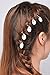 Sc0nni 40pcs Gold Silver Braid Rings Hair Rings for Pierced Braid & Dreadlock Decoration Hair Loop Clips Girl Jewelry Accessories For Girls Wemen Jump Rings, Ring, Shell and Star