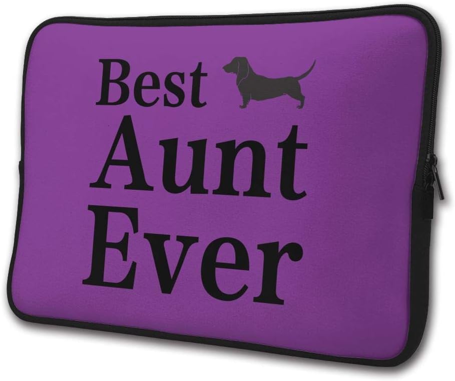 Yongchuang Feng Best Dog Aunt Ever Sleeve Laptop Bag Tablet Case Handbag Notebook Messenger Bag for Ipad Air MacBook Pro Computer Ultrabook 13-15 Inches