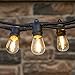 Brightech Ambience Pro - Waterproof LED Outdoor String Lights - 2W Vintage Edison Bulbs Create Bistro Ambience in Your Backyard - 48 Ft Commercial Grade Patio Lights